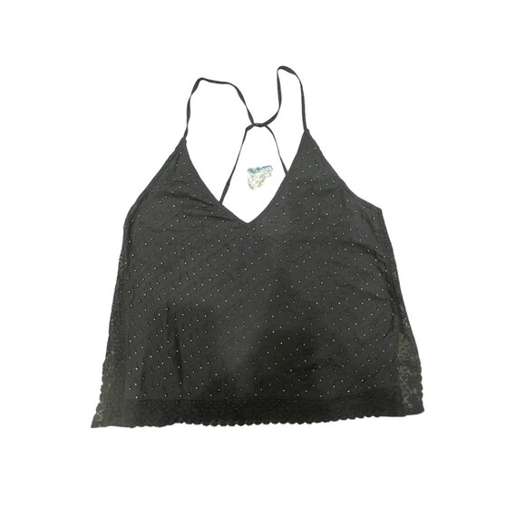 Free People Bright Lights Cami Top Black Size S NWT OB1068264 $68 Beaded Blouse - Picture 12 of 14
